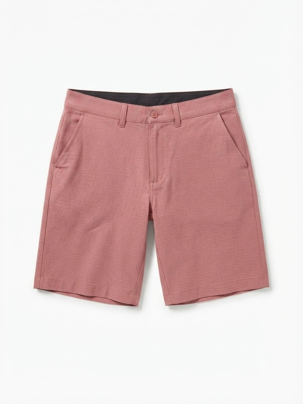 burnside Men's Flat-Front Shorts in Dusty Rose
